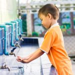 Asian Student Child Boy Washing His Hands Before 2023 11 27 04 58 24 Utc